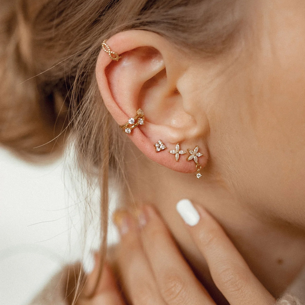 Stud Earrings Hey Happiness