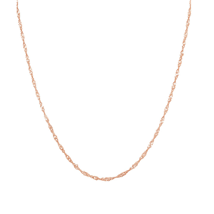 Filigrane Singapurkettein Rosegold