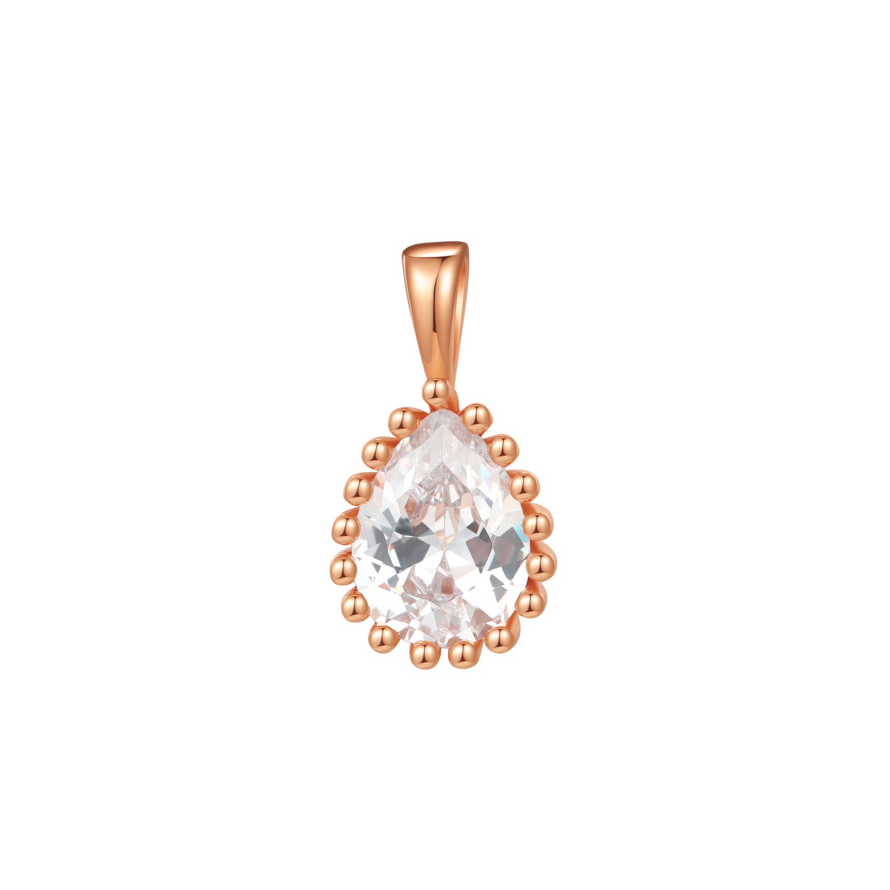Collar Birthstone Abril Diamante Plata de Ley 925