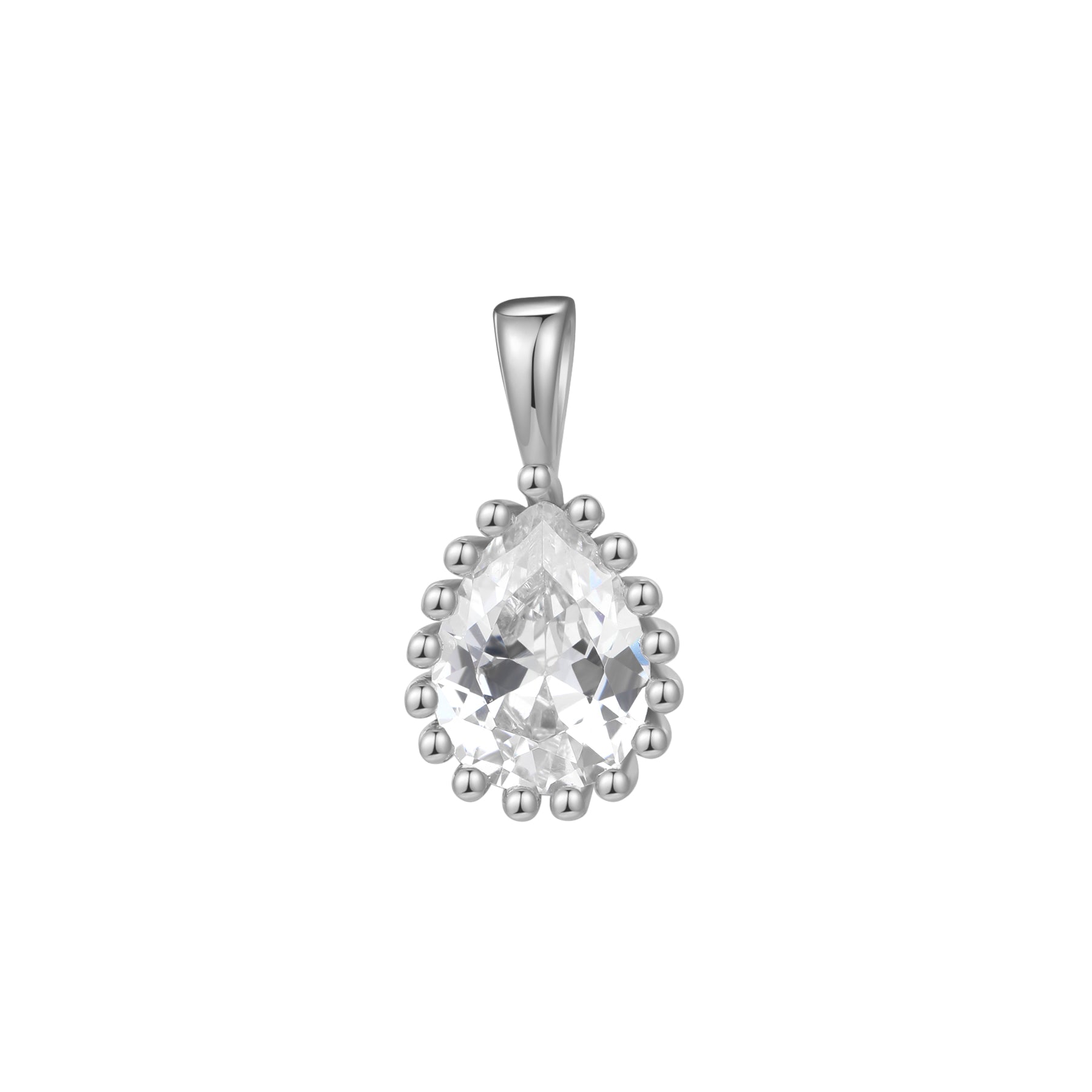 Collar Birthstone Abril Diamante Plata de Ley 925