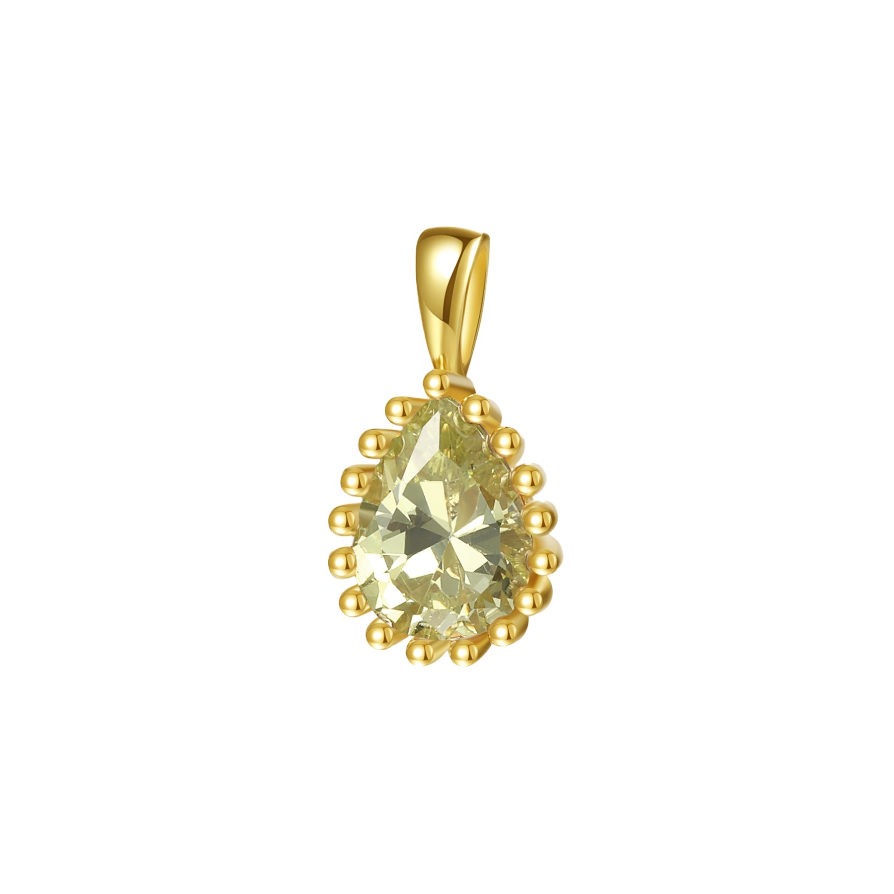 Collar Birthstone Agosto Peridoto Plata de Ley 925