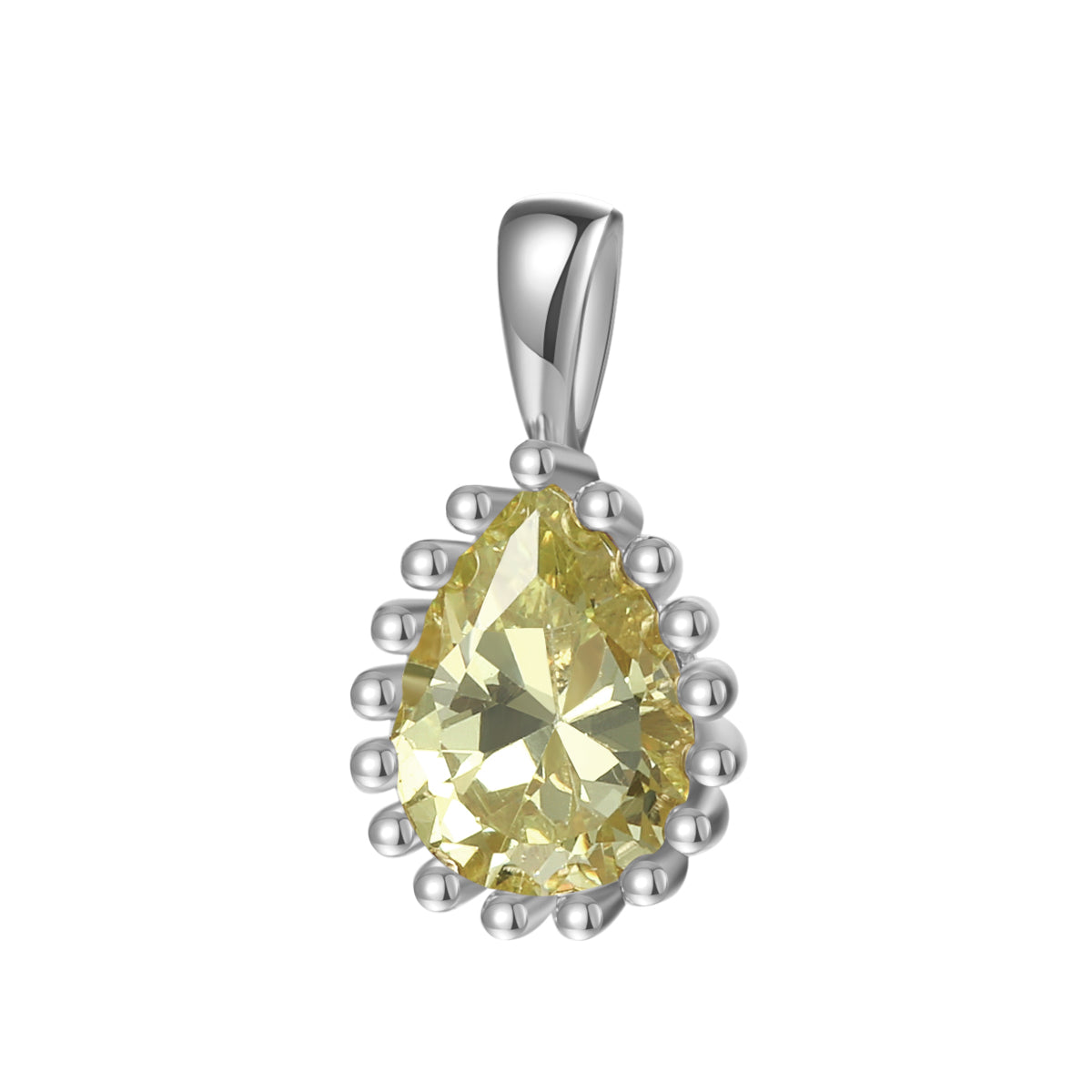 Collar Birthstone Agosto Peridoto Plata de Ley 925