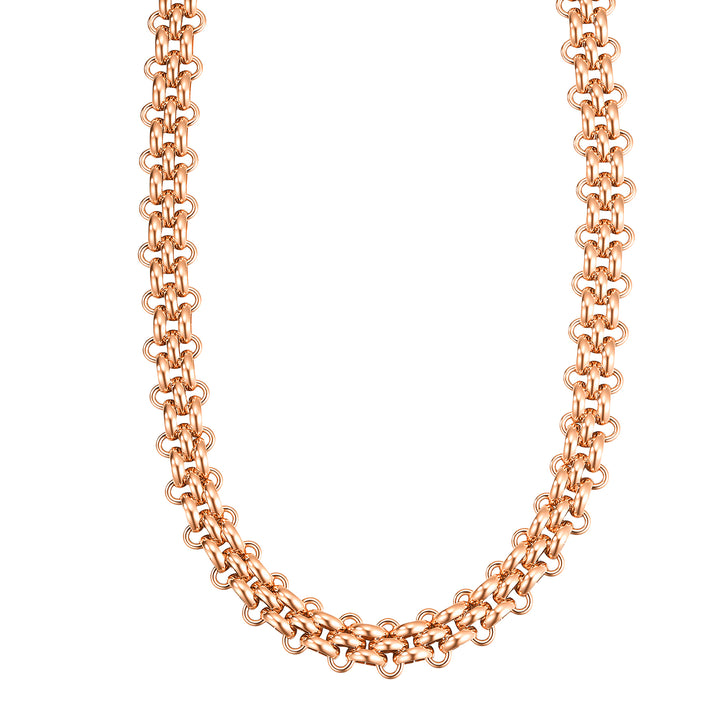 Bold Interlocking Chain Necklace Waterproof