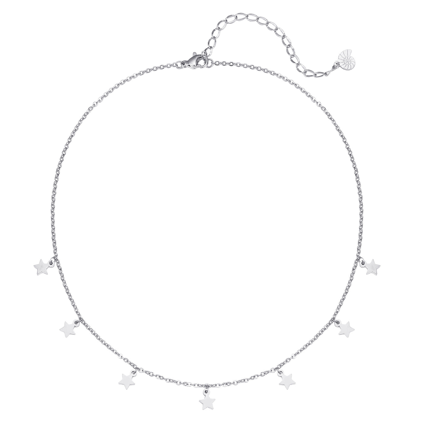 Delicate Star Necklace Silver