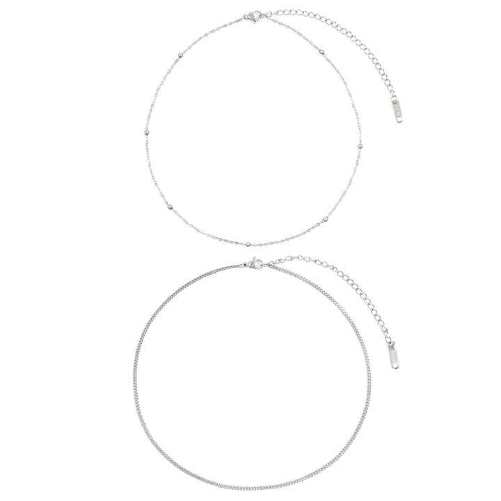 Ensemble Ras du Cou Délicat en Argent