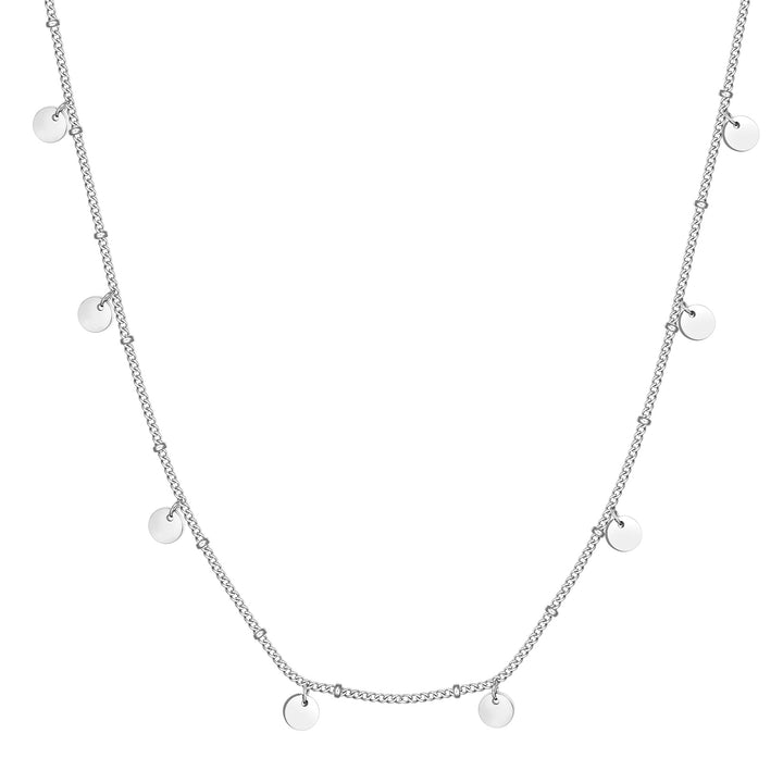Cercles Bobble Chaîne Collier en Argent