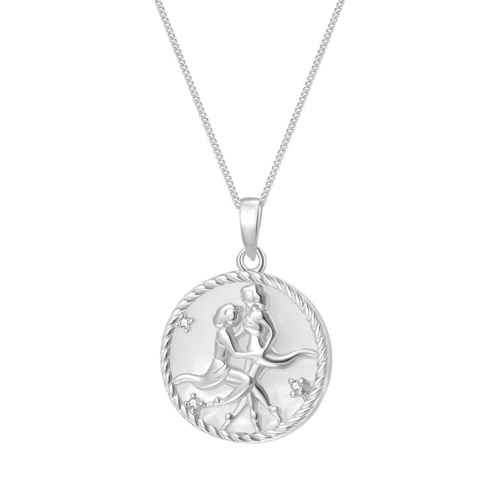 Collier pendentif zodiaque Gémeaux