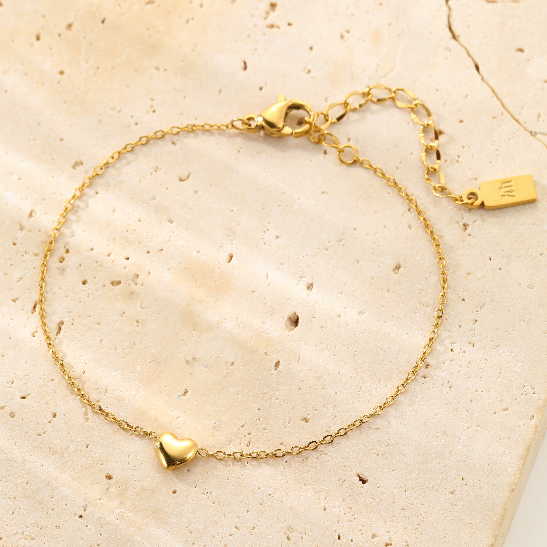 Chunky Heart Bracelet Waterproof