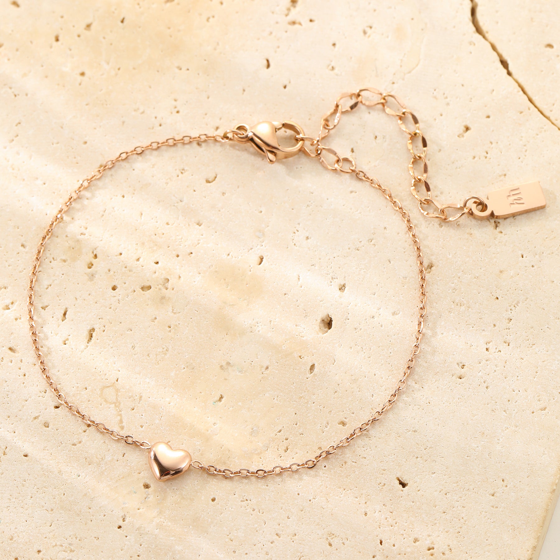 Chunky Heart Bracelet Waterproof