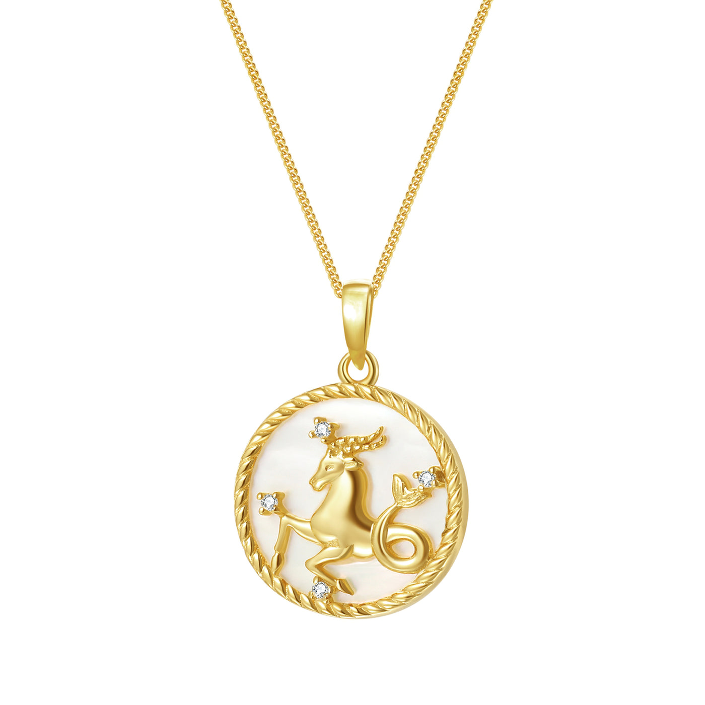 Collier pendentif zodiaque Capricorne