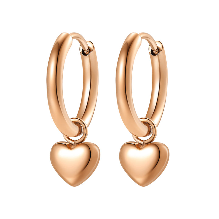 Pendientes Aro Corázon Chunky Waterproof