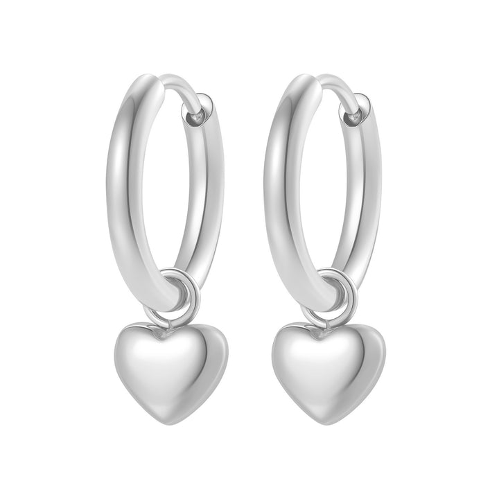 Pendientes Aro Corázon Chunky Waterproof