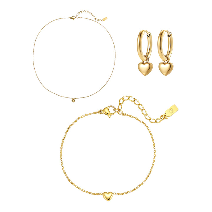 Ensemble Bijoux Cœur Épais Waterproof