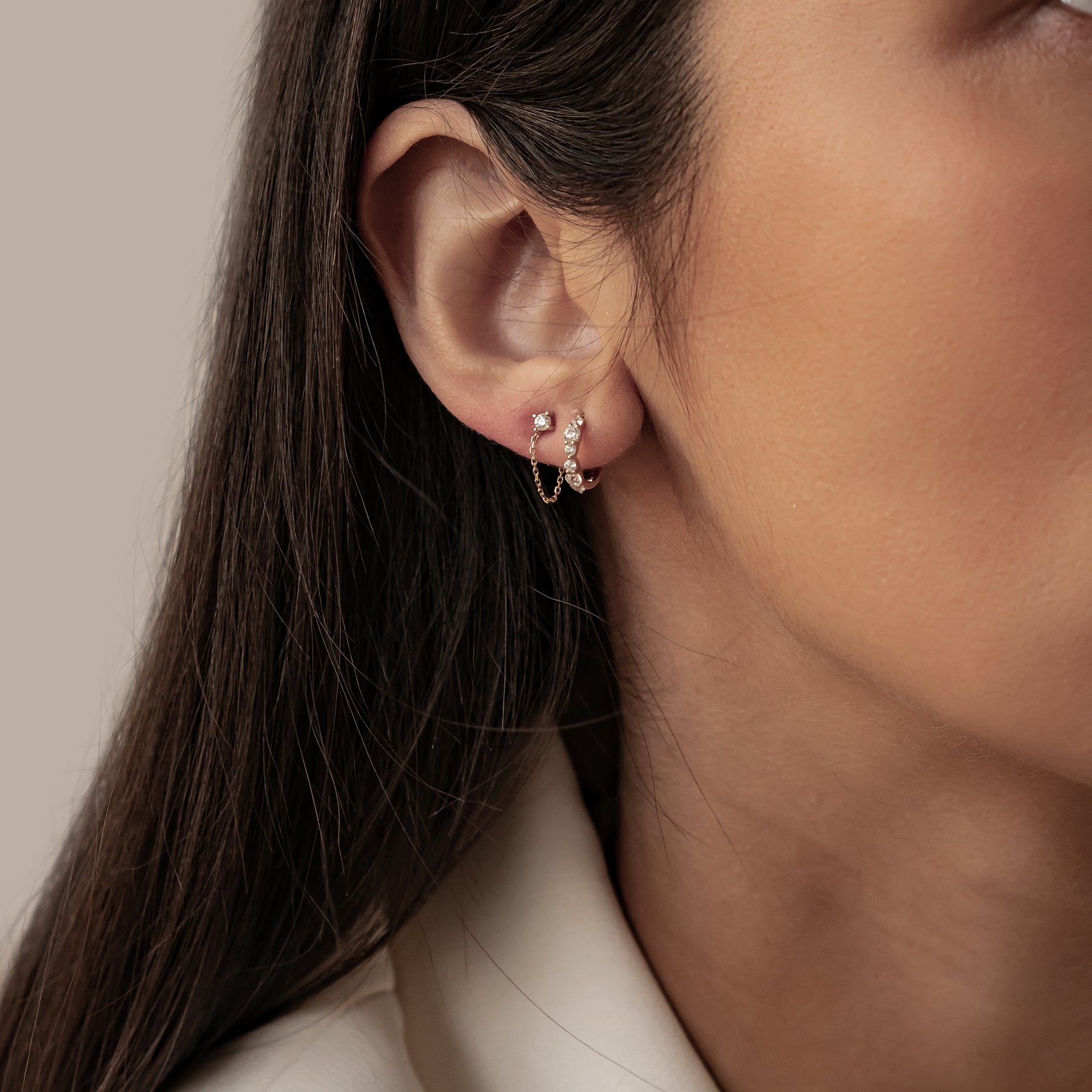 Continuity Hoop Earrings 14K Gold