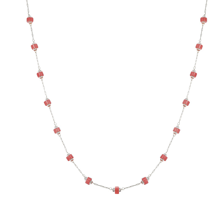 Collar Cuentas Coral Waterproof