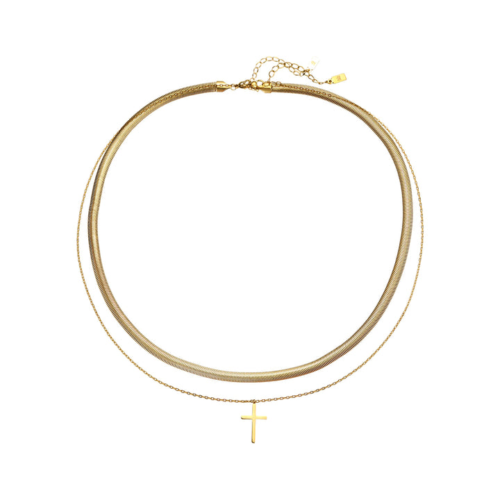 Cross & Snake Chain Jewelry Set Men Waterproof