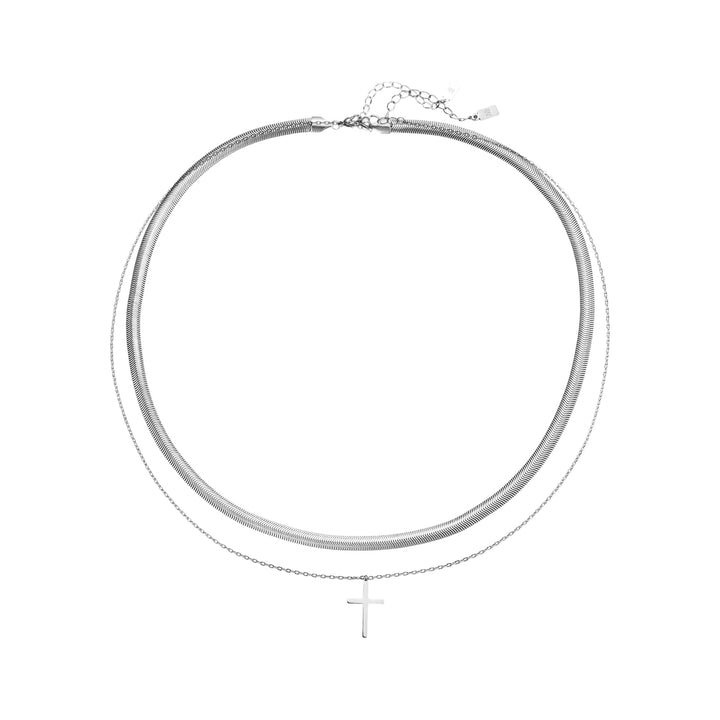 Cross & Snake Chain Jewelry Set Men Waterproof