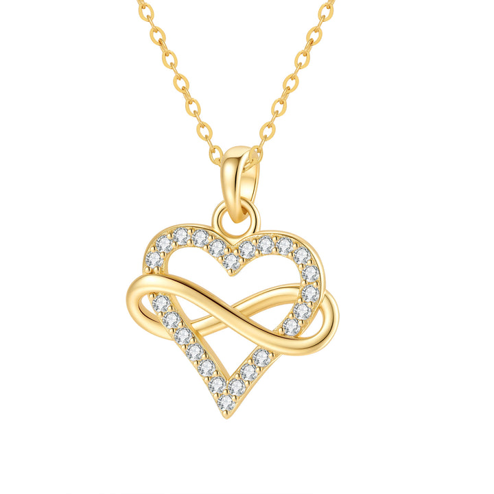 Zarte Endless Love Halskette aus 925 Sterling Silber