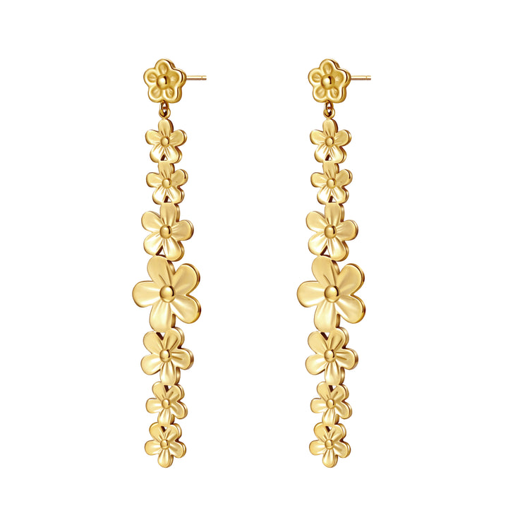 Boucles d’oreilles Pendantes Cascade Marguerites Waterproof