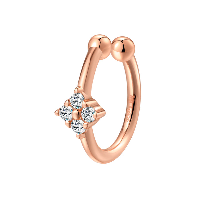 Ear Cuff Marguerite Sterling Argent