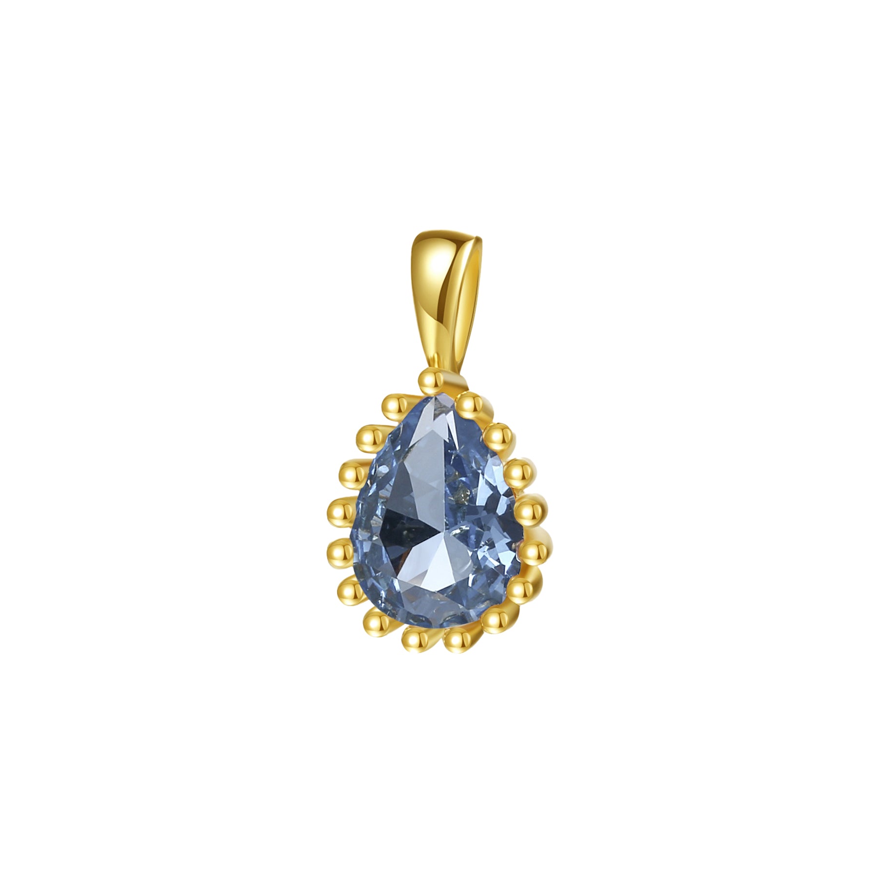 Collier Pierre de Naissance Décembre Topaze Bleue Argent Sterling