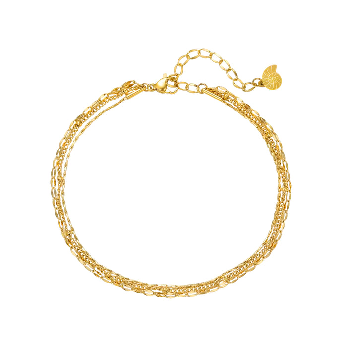 Tobillera de Tres Cadenas Delicadas Waterproof