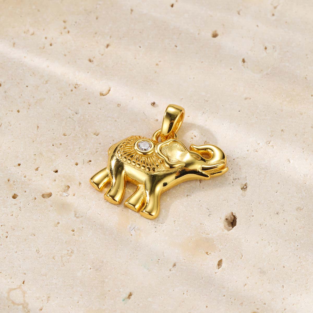 Collier Pendentif Éléphant Succès Argent Sterling