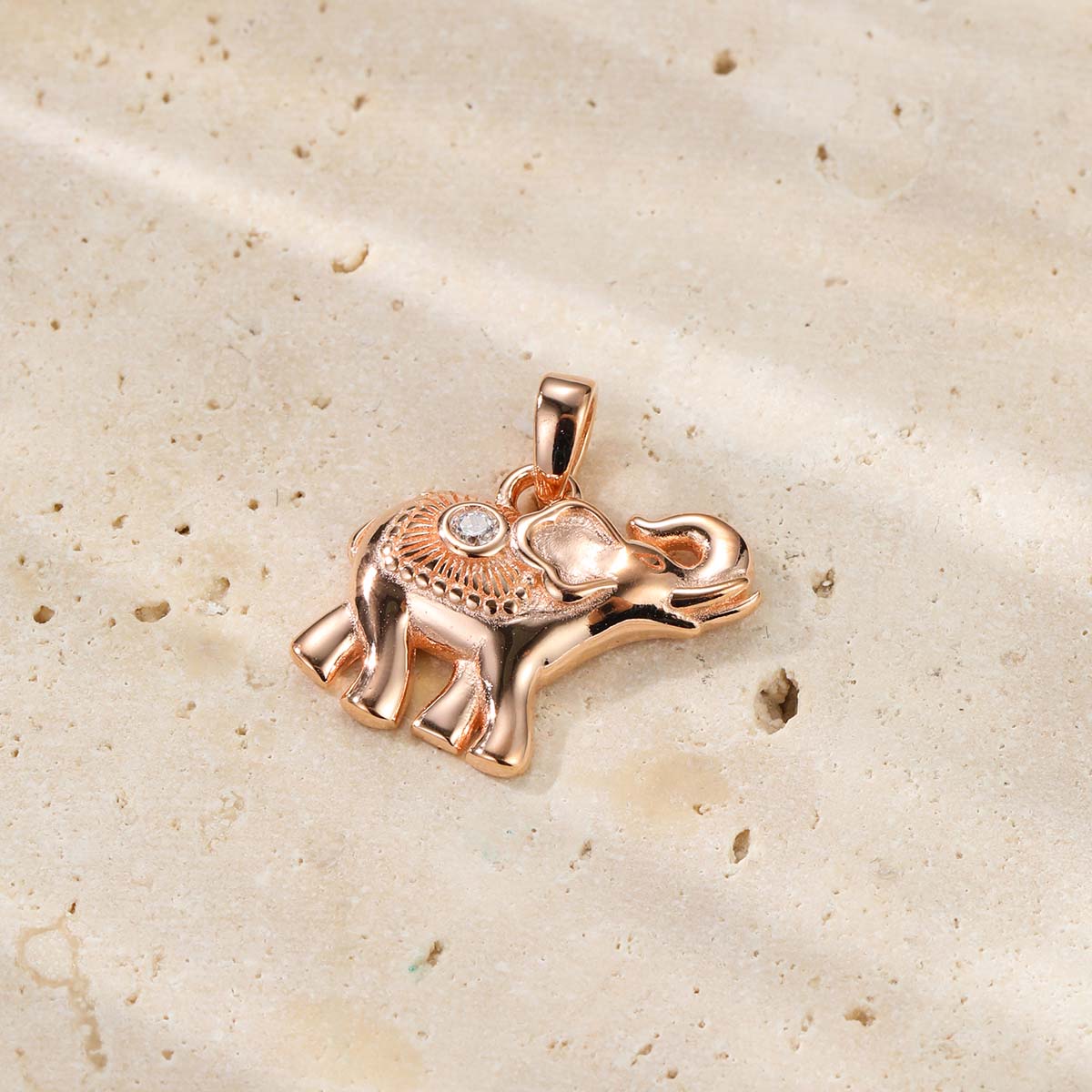 Collier Pendentif Éléphant Succès Argent Sterling