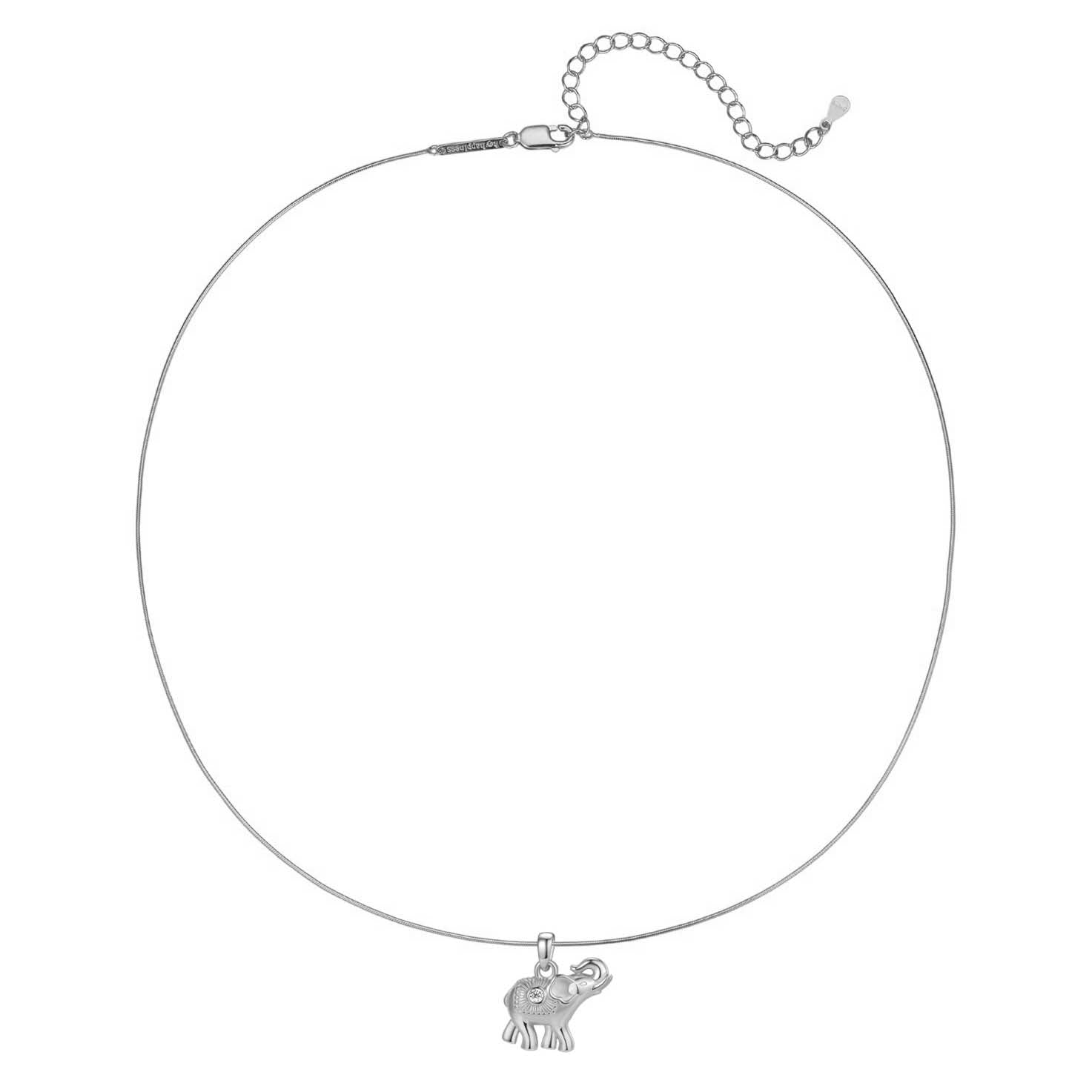 Collier Pendentif Éléphant Succès Argent Sterling