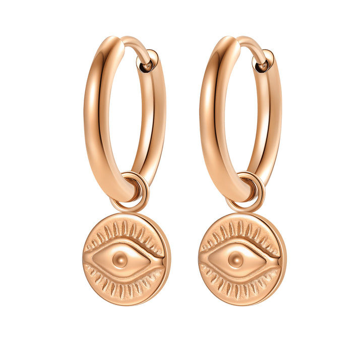 Pendientes Aro Colgante Ojo Protector Waterproof