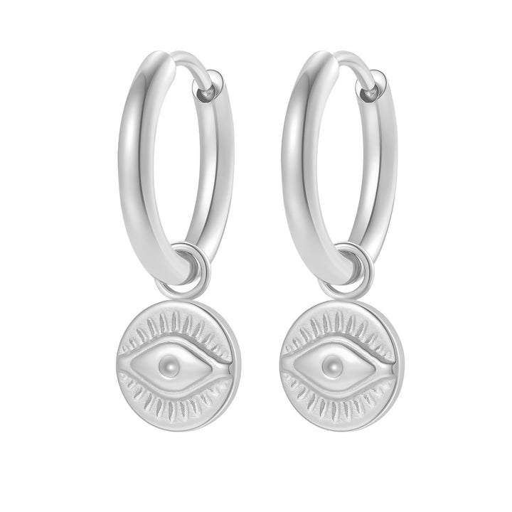 Pendientes Aro Colgante Ojo Protector Waterproof
