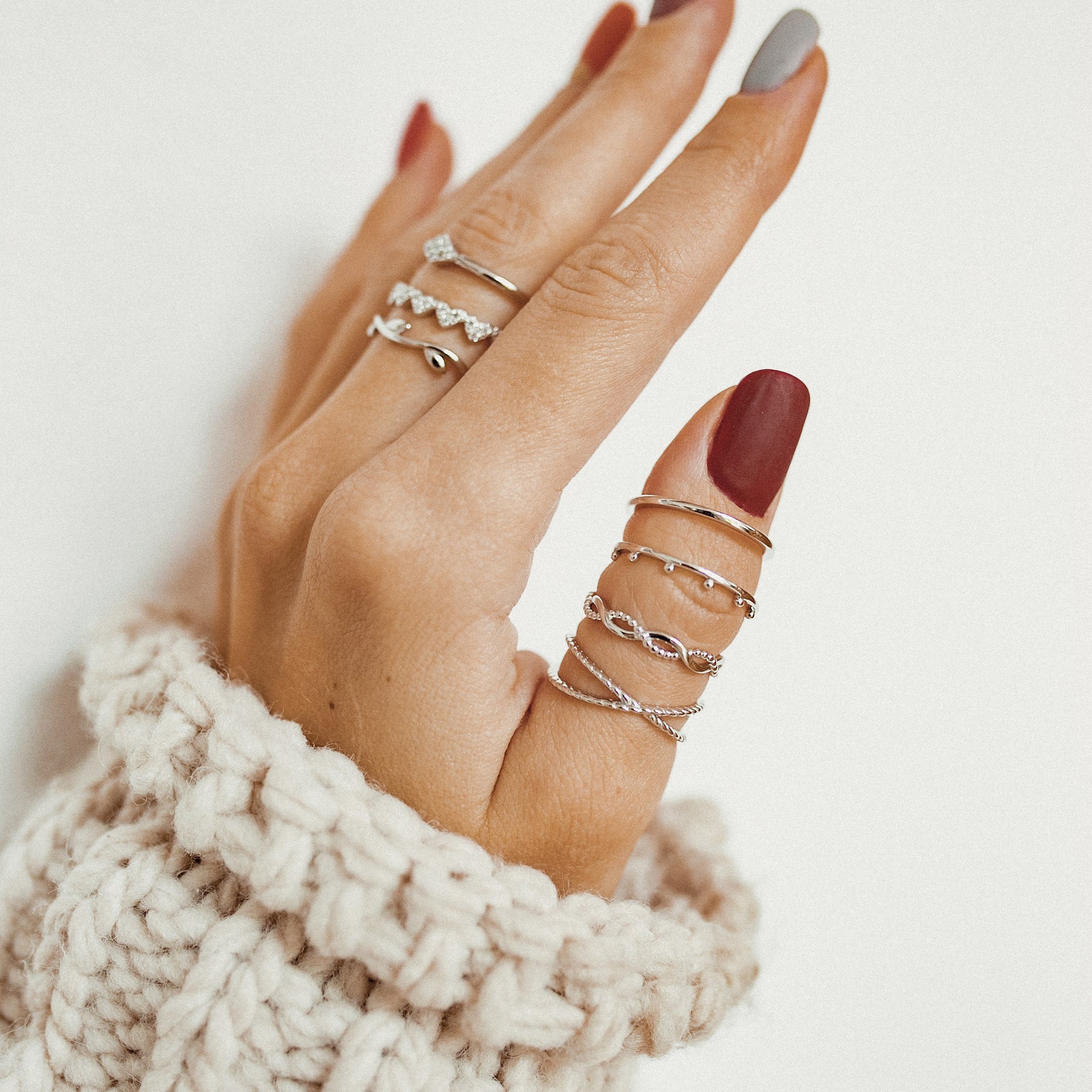 Anillo Laurel Plata de Ley 925
