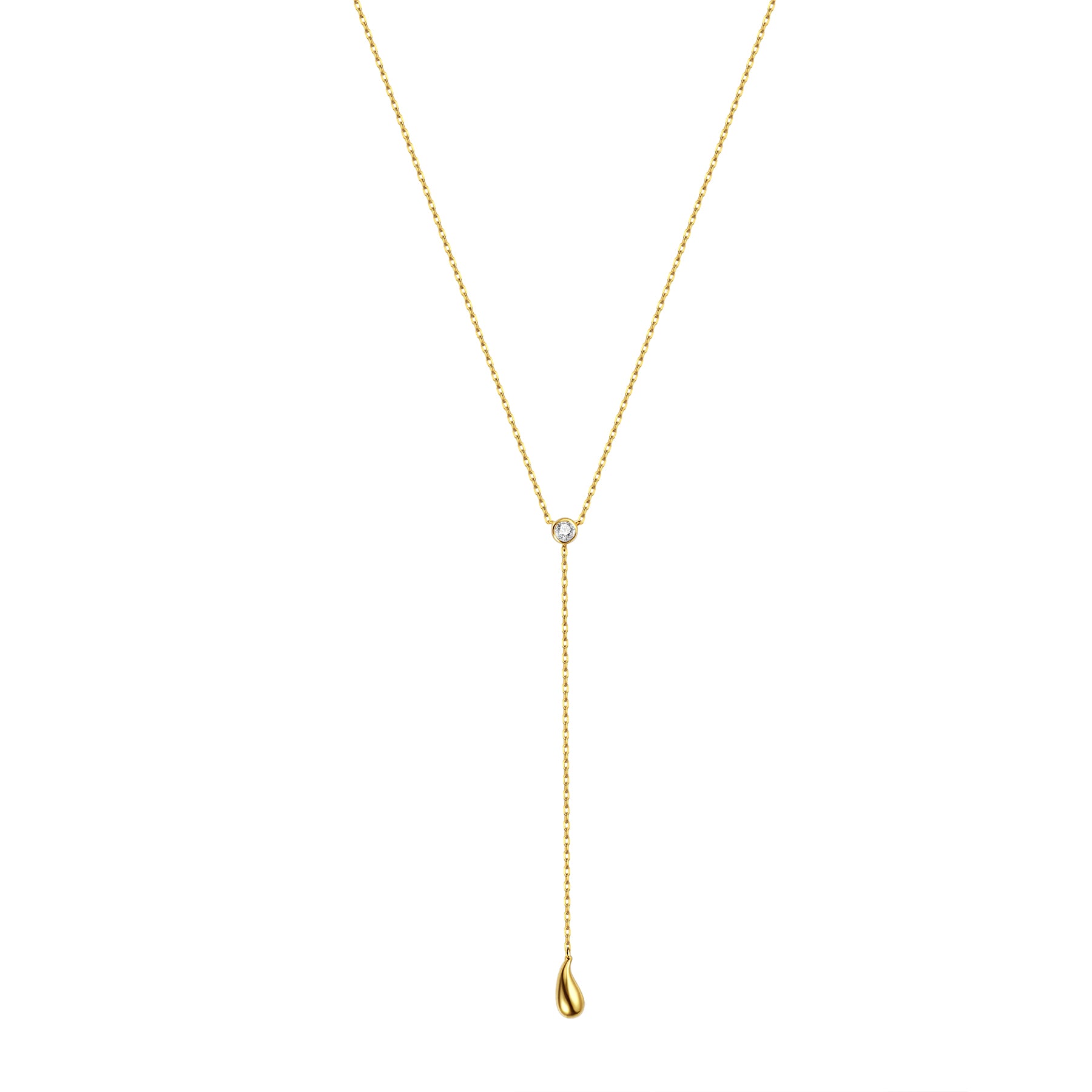 Collar Gota Dorada 14K