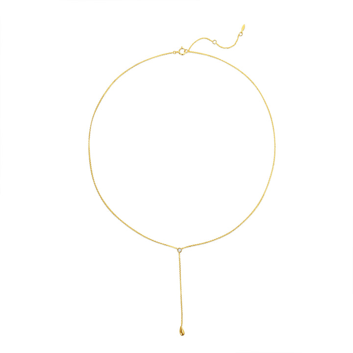 Collar Gota Dorada 14K