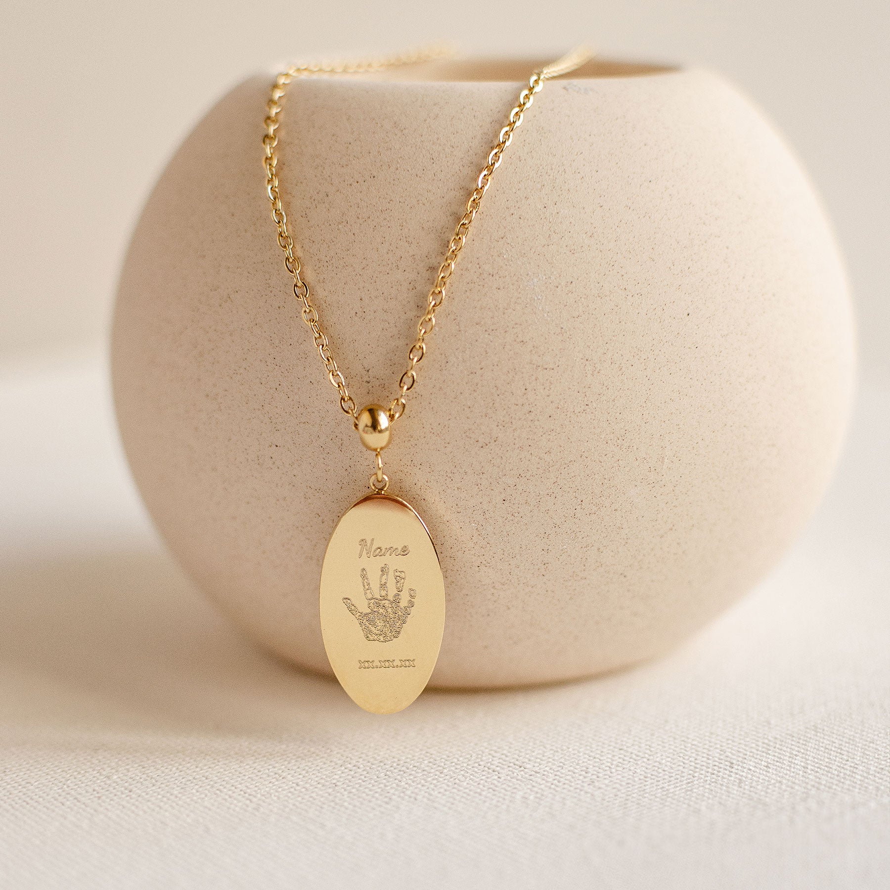 Collar Grabable Huella Mano o Pie
