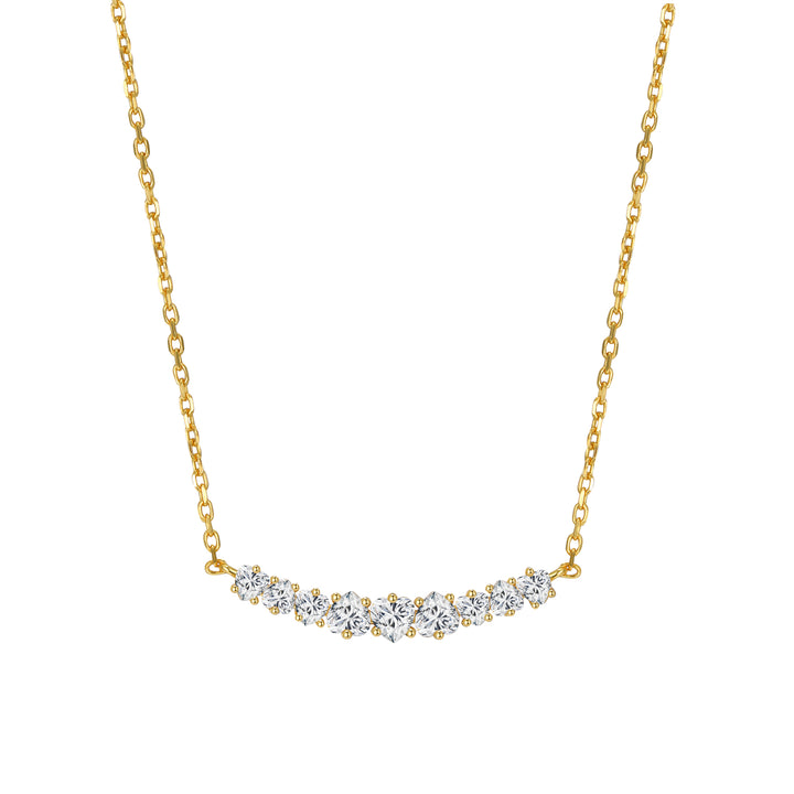 Collar Tennis Corazón Plata de Ley