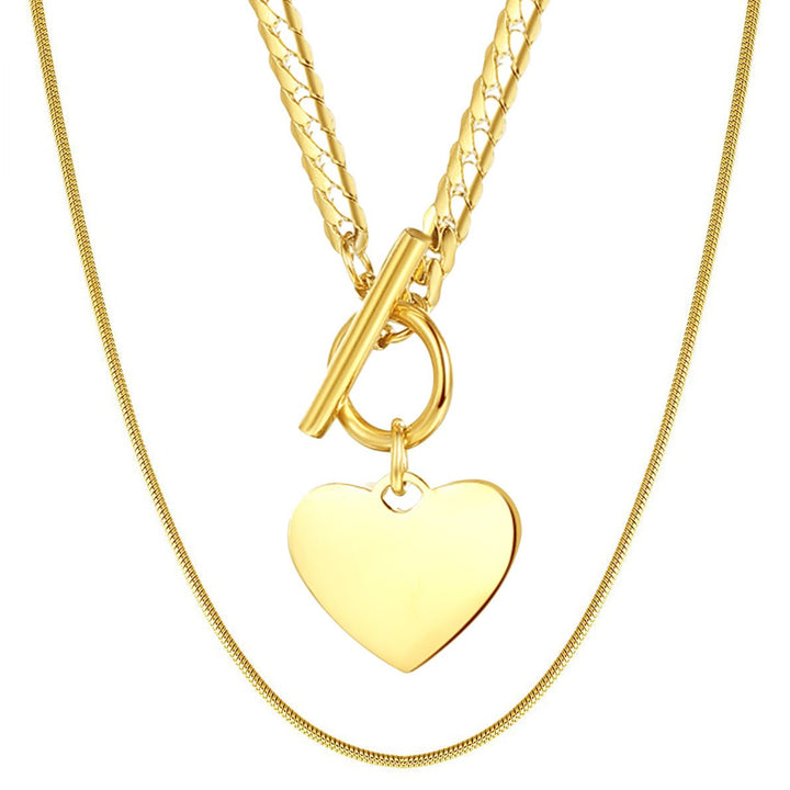 Set Collares Corazón y Cadena Serpiente Waterproof