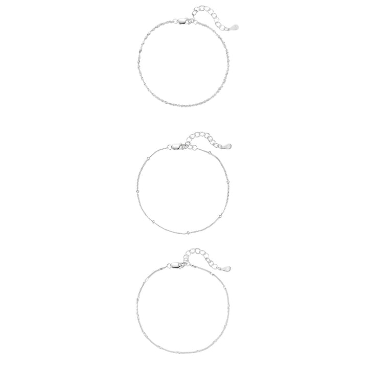 Feine Layering Armbänder Sterlingsilber