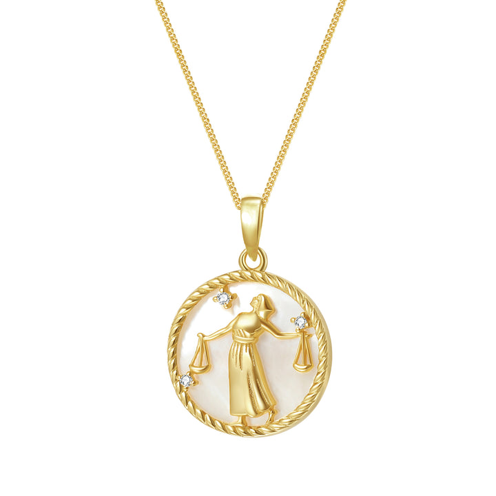 Collier pendentif zodiaque Balance