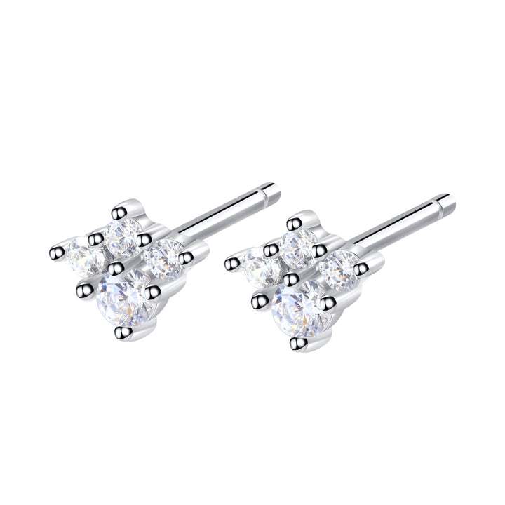 Pendientes de Botón Luminal Plata de Ley 925