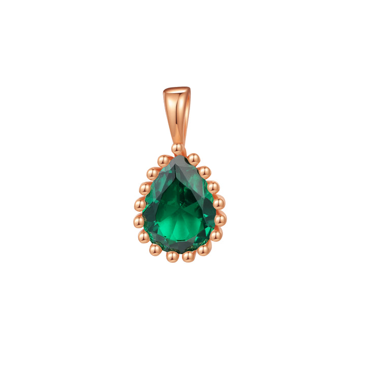 Collar Birthstone Mayo Esmeralda Plata de Ley 925