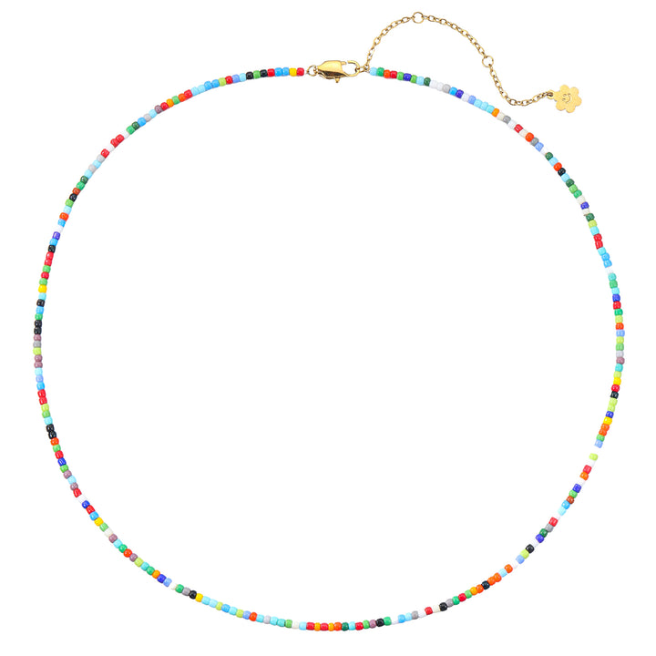 Collar Cuentas Multicolor Impermeable
