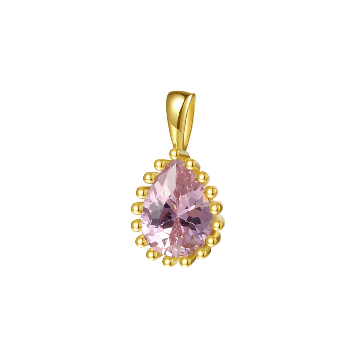 Collier Pierre de Naissance Octobre Tourmaline Sterling Argent