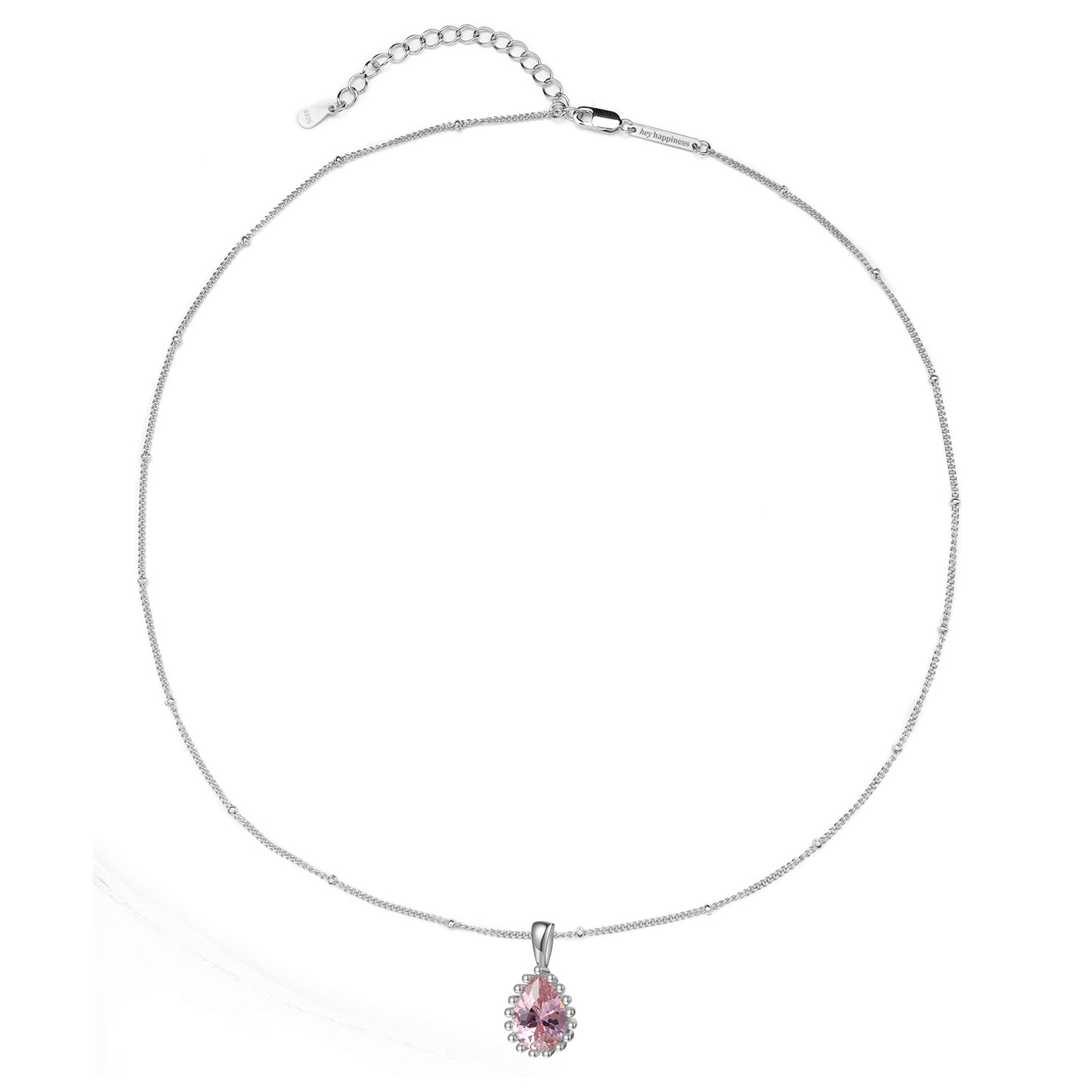 Collier Pierre de Naissance Octobre Tourmaline Argent Sterling