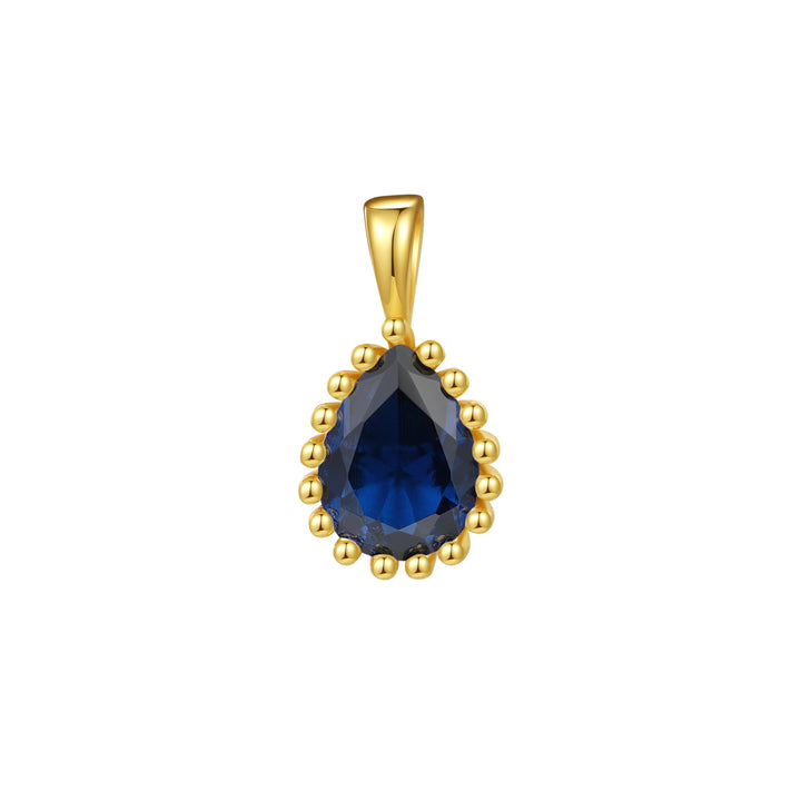 Collar Birthstone Septiembre Zafiro Plata de Ley 925