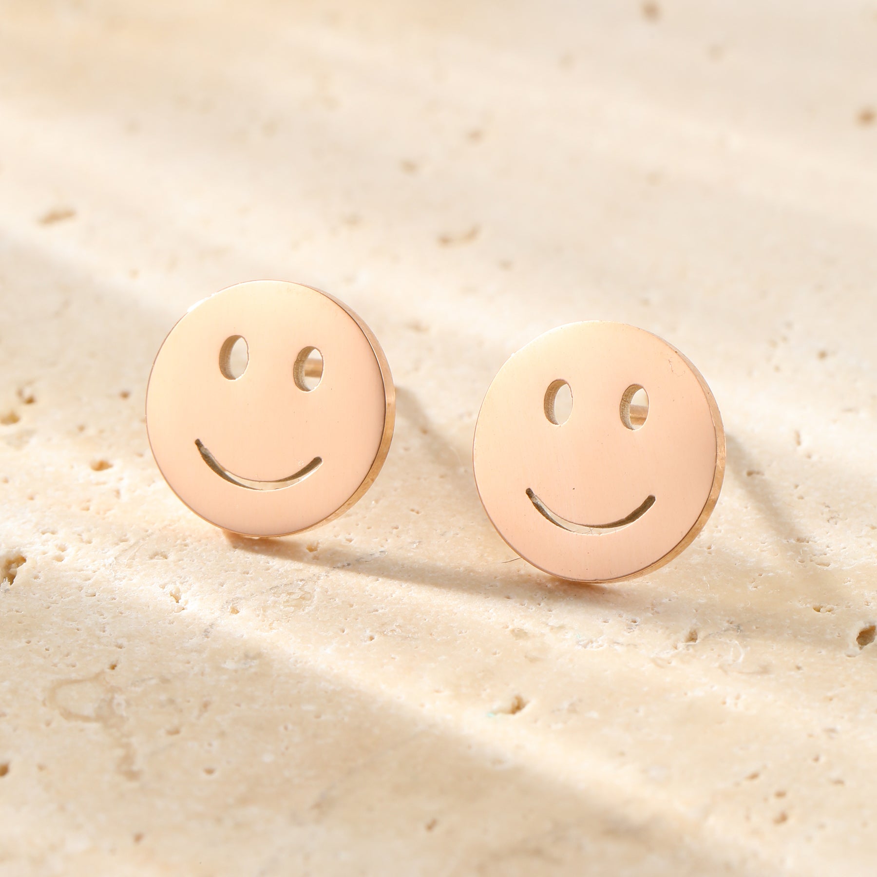 Pendientes Botón Cara Sonriente