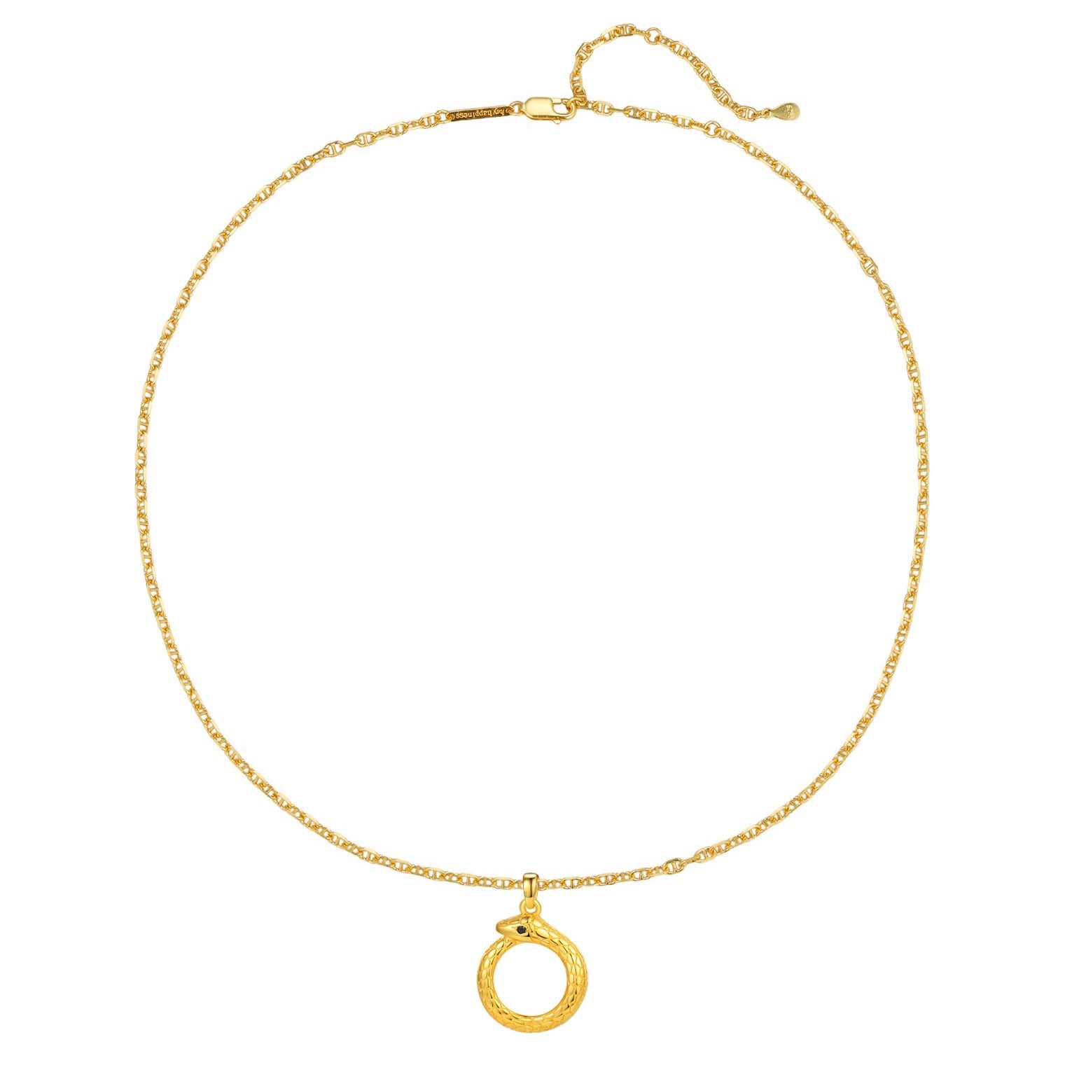 Collier Pendentif Serpent Ouroboros Renouvellement Argent Sterling