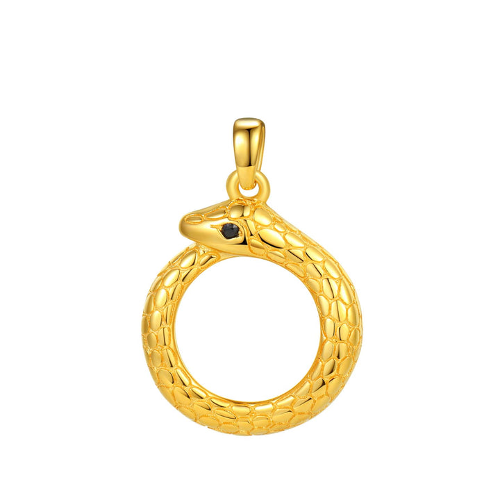 Collier Pendentif Serpent Ouroboros Renouvellement Sterling Argent