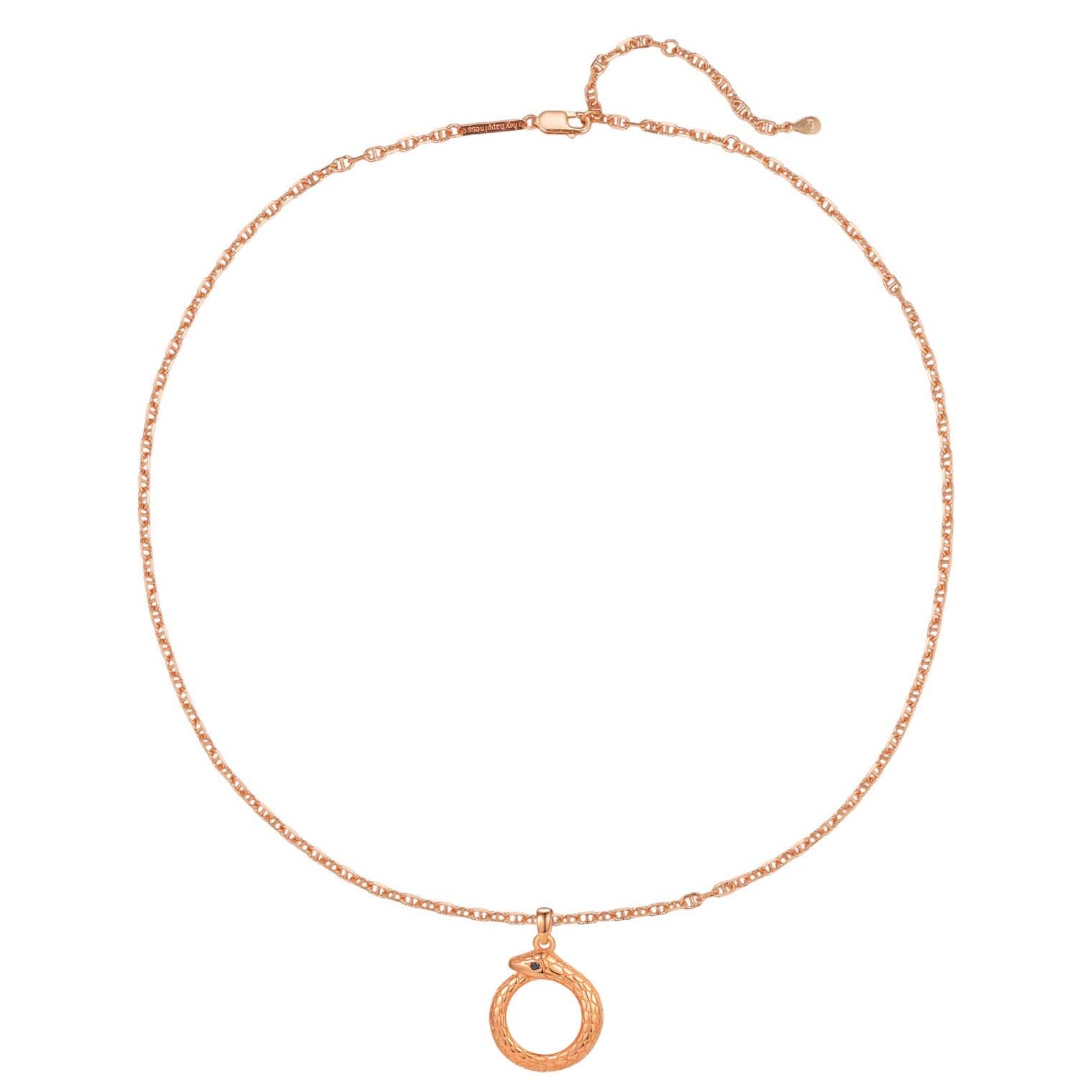 Collier Pendentif Serpent Ouroboros Renouvellement Argent Sterling