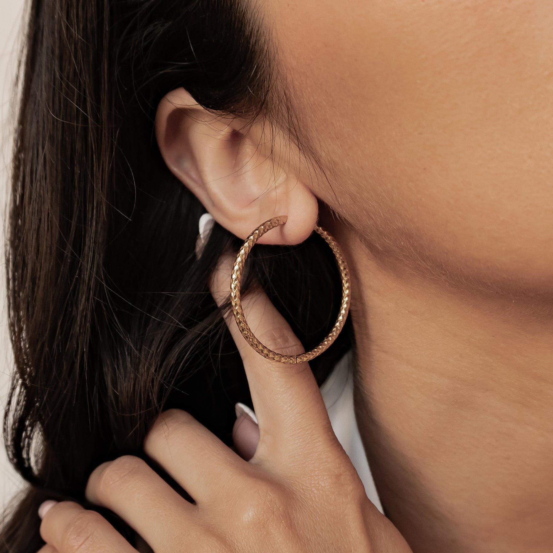 Créoles Texture Serpent Waterproof